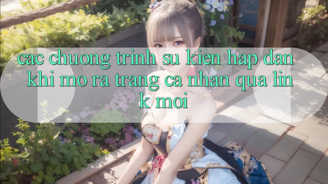 Các chương trình sự kiện hấp dẫn khi mở ra trang cá nhân qua link mới