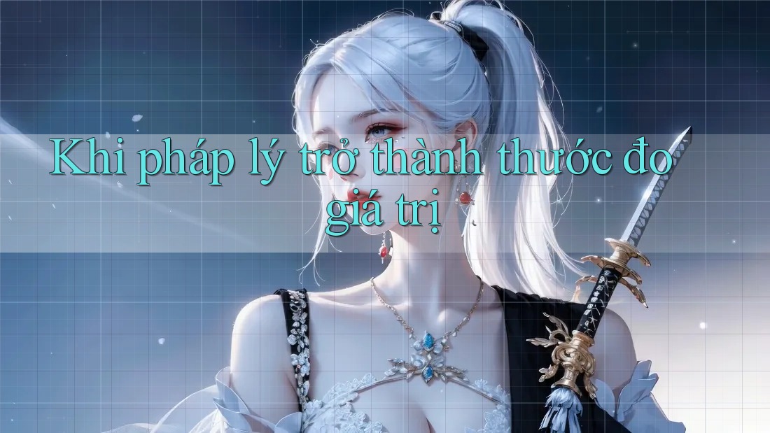 Khi pháp lý trở thành thước đo giá trị
